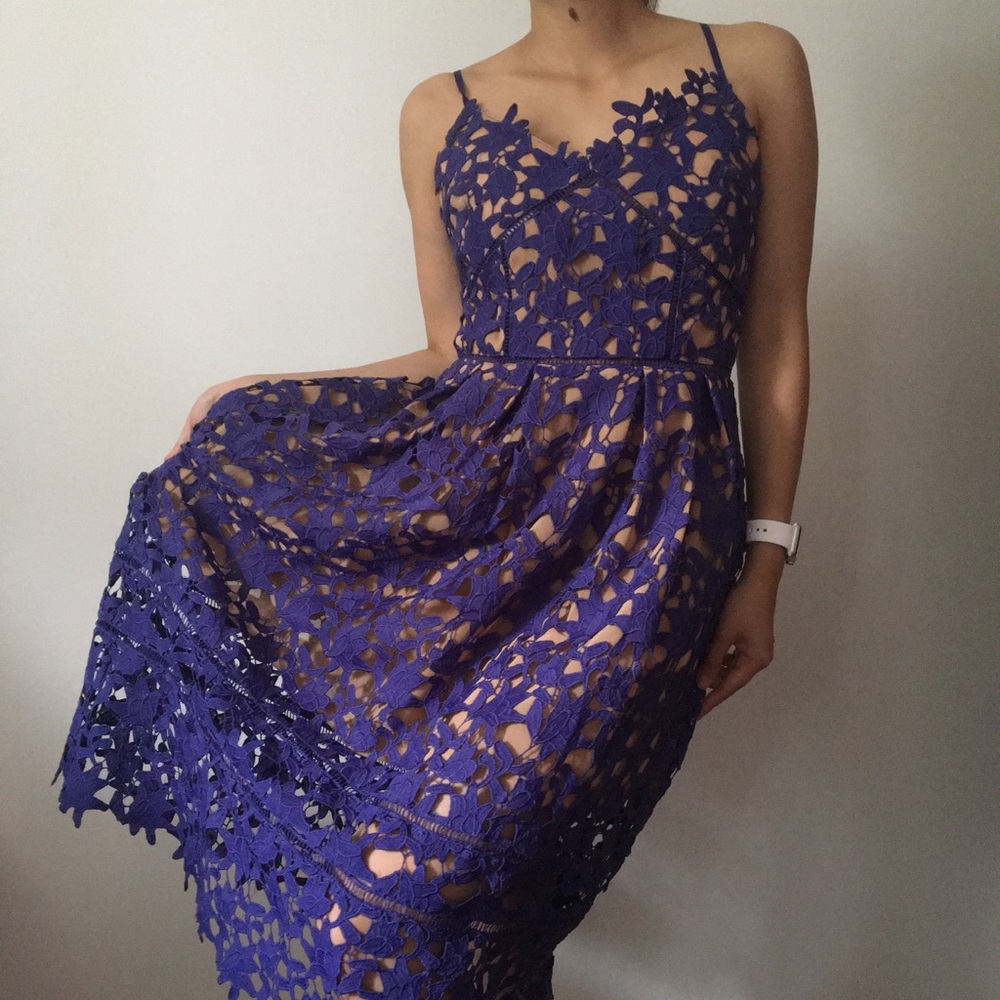 Few Moda Purple Lace Cami Dress